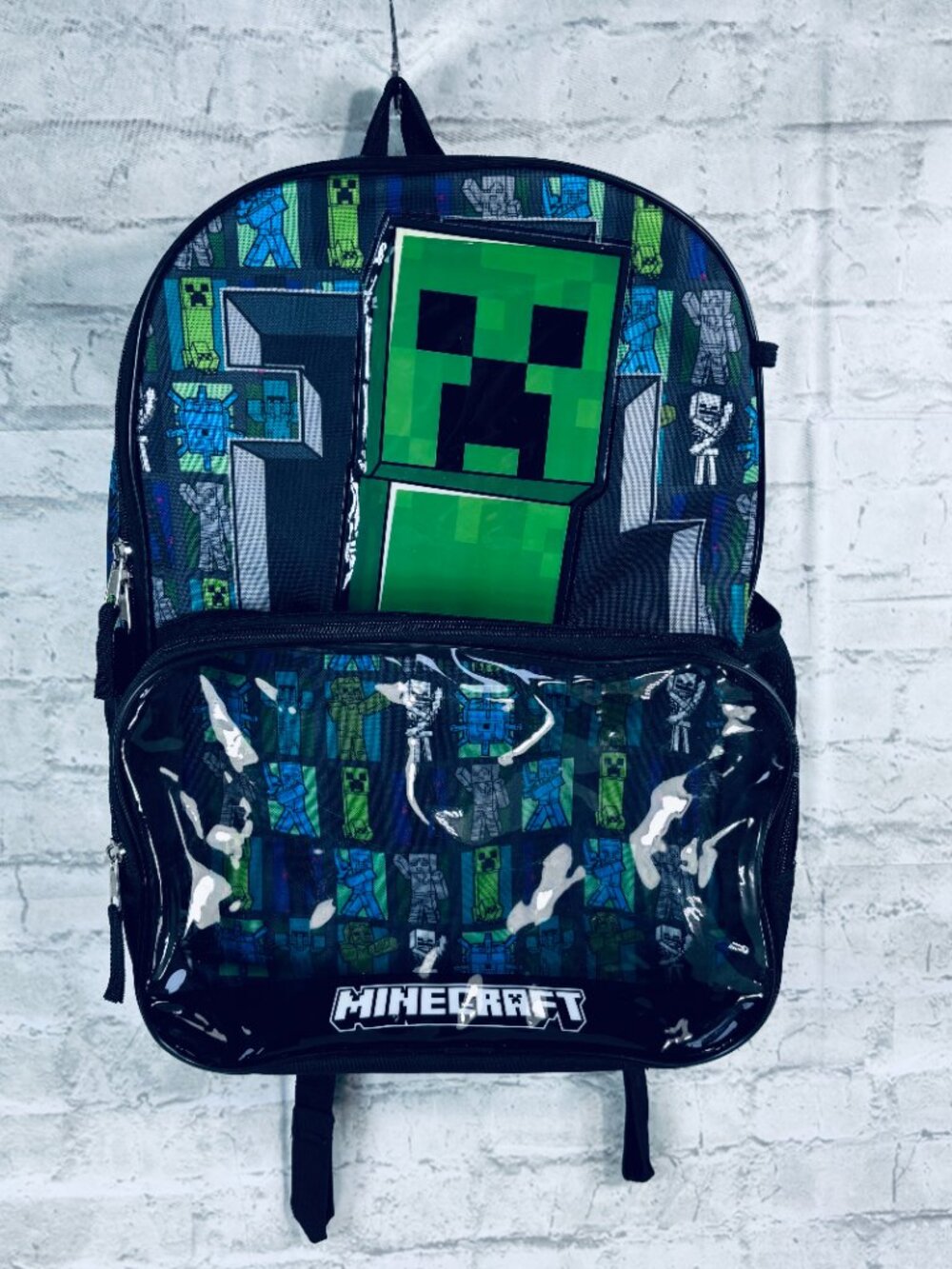 Minecraft Backpack Creeper Design - Picture 2 of 13